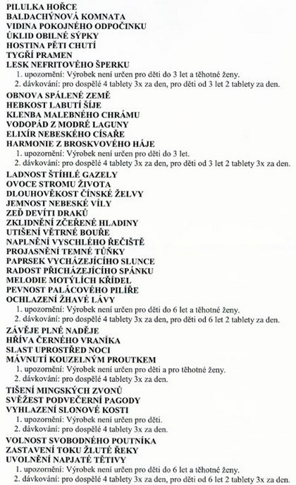 Schv�len� St�tn�m zdravotn�m �stavem (SZ�) a Ministerstvem zdravotnictv� �R o zdravotn� nez�vadnosti bylinn�ch tablet a kuli�ek WAN.